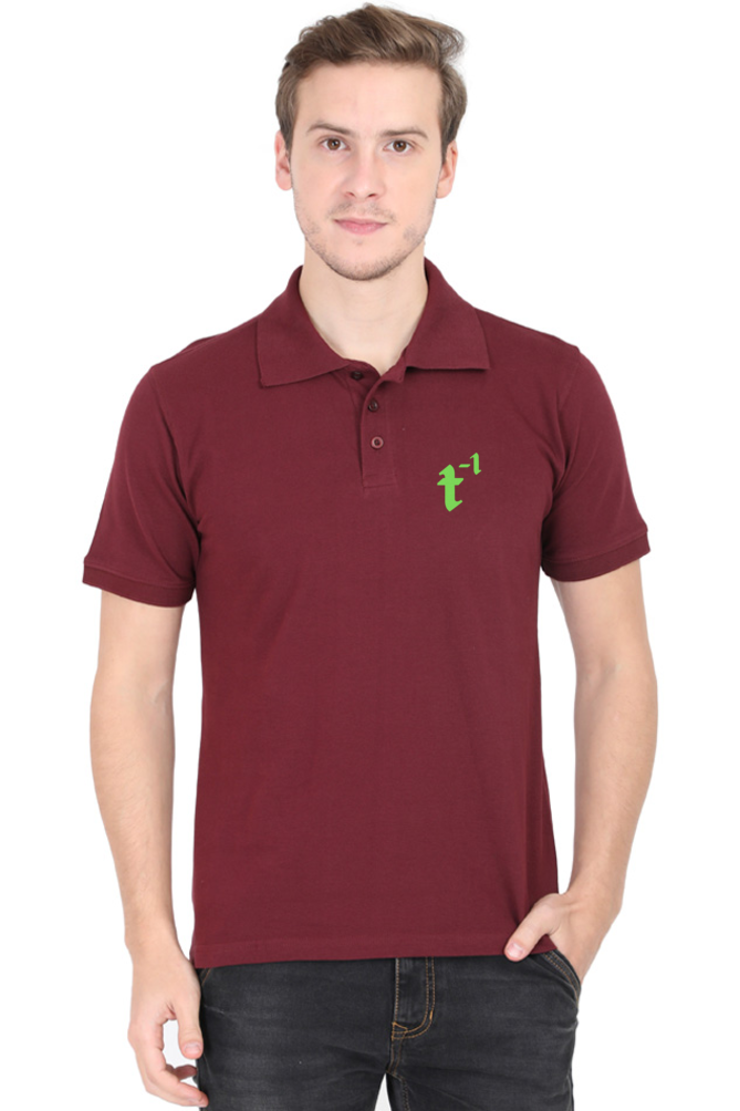 treeinverse Men's Polo T-Shirt Embroidery Logo