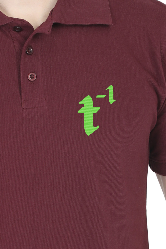 treeinverse Men's Polo T-Shirt Embroidery Logo