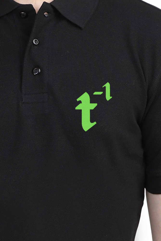 treeinverse Men's Polo T-Shirt Embroidery Logo