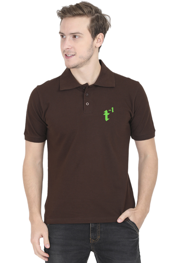 treeinverse Men's Polo T-Shirt Embroidery Logo