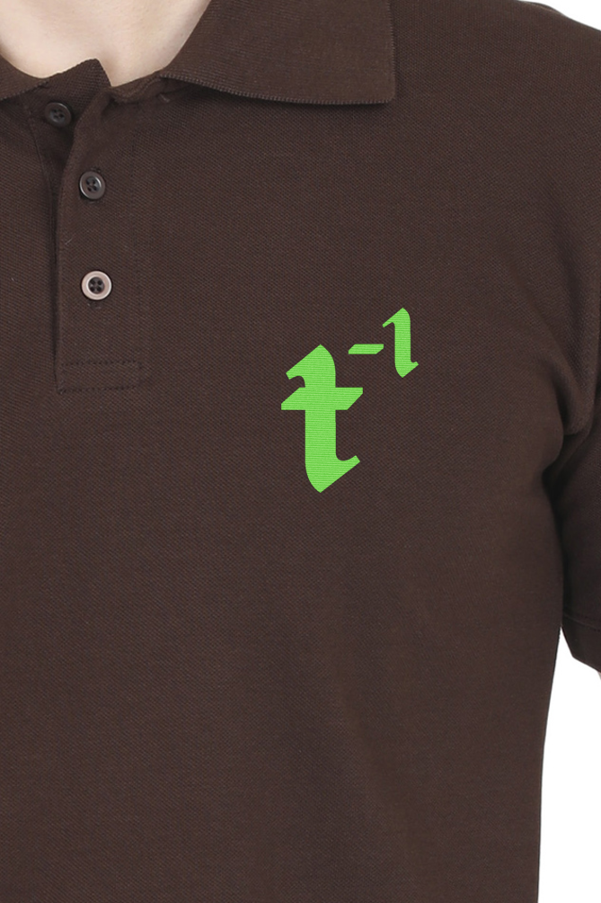 treeinverse Men's Polo T-Shirt Embroidery Logo