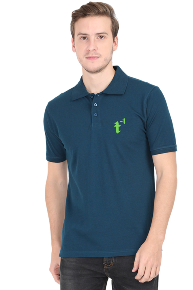 treeinverse Men's Polo T-Shirt Embroidery Logo