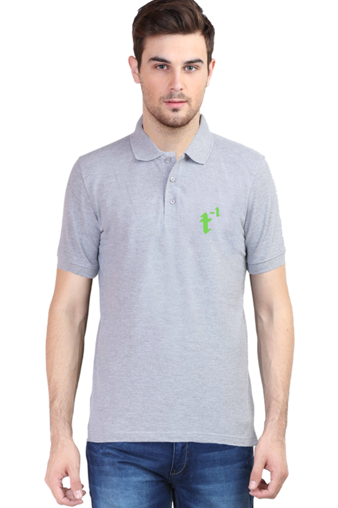 treeinverse Men's Polo T-Shirt Embroidery Logo