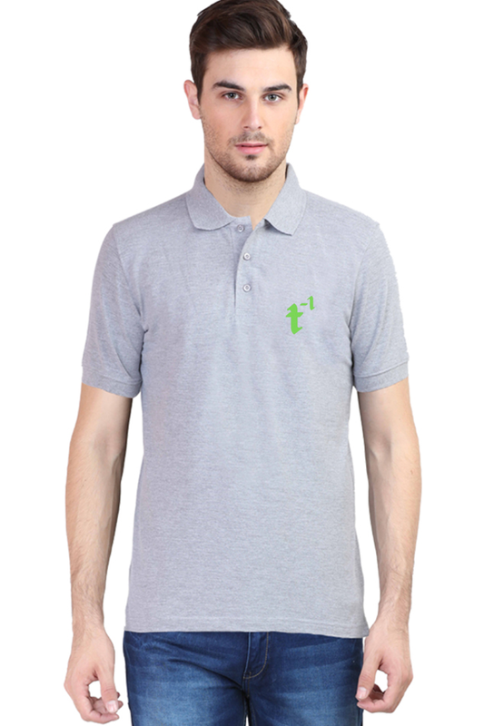 treeinverse Men's Polo T-Shirt Embroidery Logo